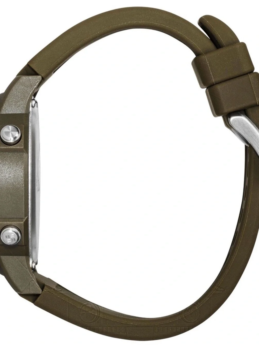 Columbia Exclusive Peak Patrol Quartz Digital Dial Olive Green Strap Men's Watch